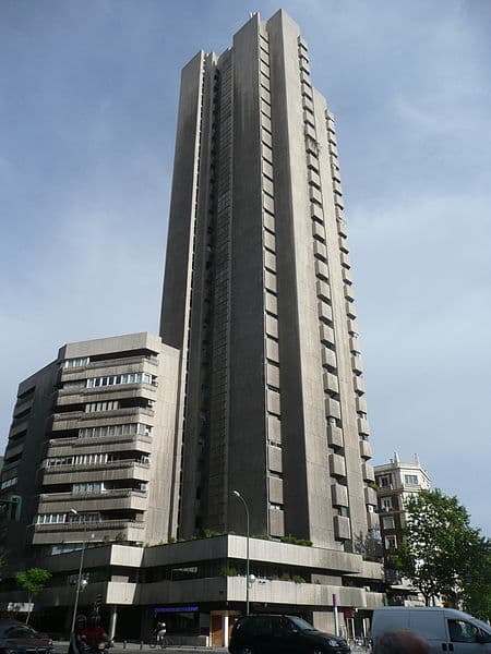 Arquitectura brutalista Torre de Valencia